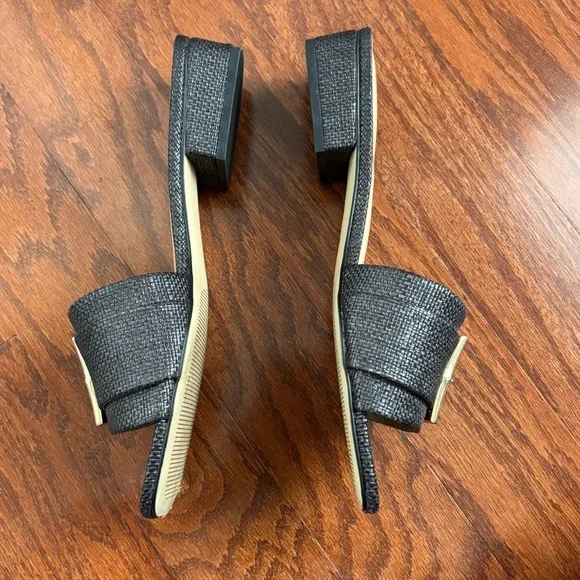 Talbots Viv Buckle Slide Sandals in Indigo Blue, size 8.5 - Picture 3 of 8